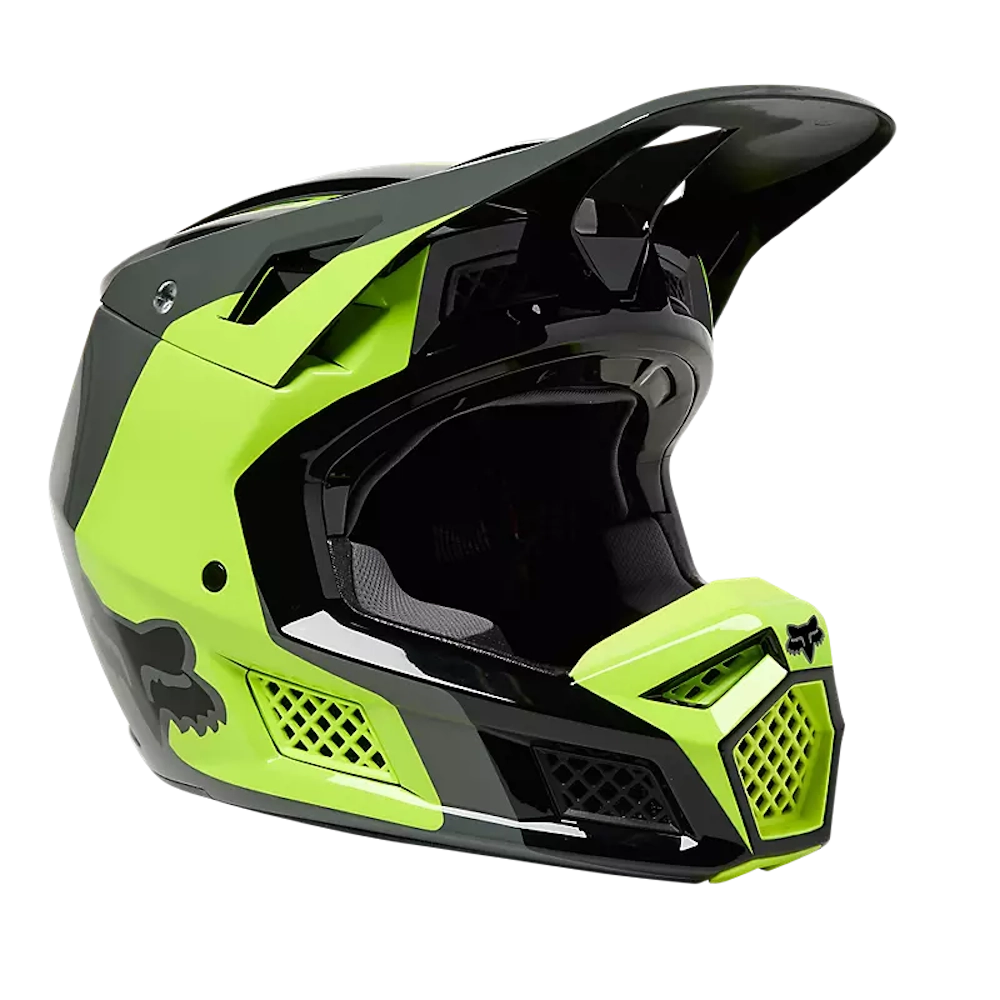 Fox Racing V3 RS Efekt Helmet - Flo Yellow