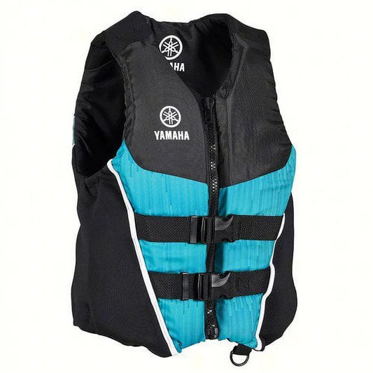 Yamaha  PFD Life Jacket Vest, Neo/Nylon Combo Teal XL