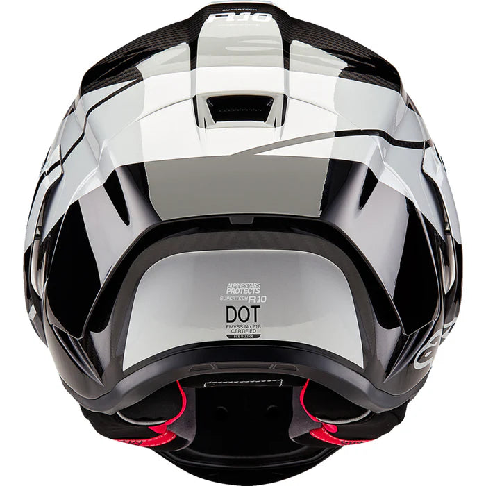 element carbon motorcycle helmet ILM Fiber Helmets Lightweight Full Face Dual Visor with Rear Wing Pinlock Compatible Motorbike Street Bike DOT ECE Men Women Model 861C (Snake-Effect CarbonFiber, S) : Automotive with a low Alpinestars - Supertech R10 Element