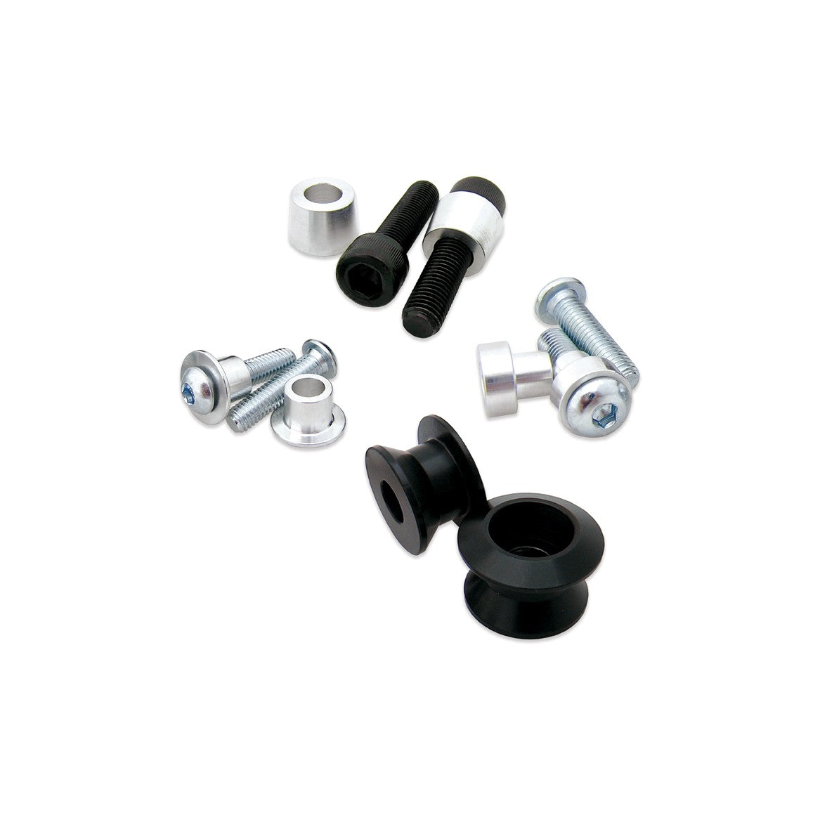 SWINGARM SPOOLS BLACK - 020-00151-1