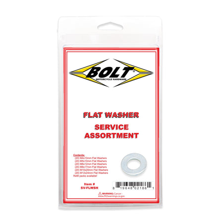 FLAT WASHER ASSORTMENT 120 PIECE KIT - 020-10000