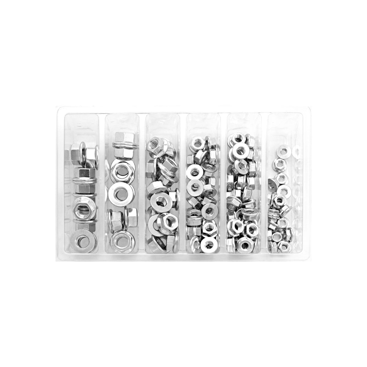 FLANGE NUT ASSORTMENT 140 PIECE KIT - 021-10000-1