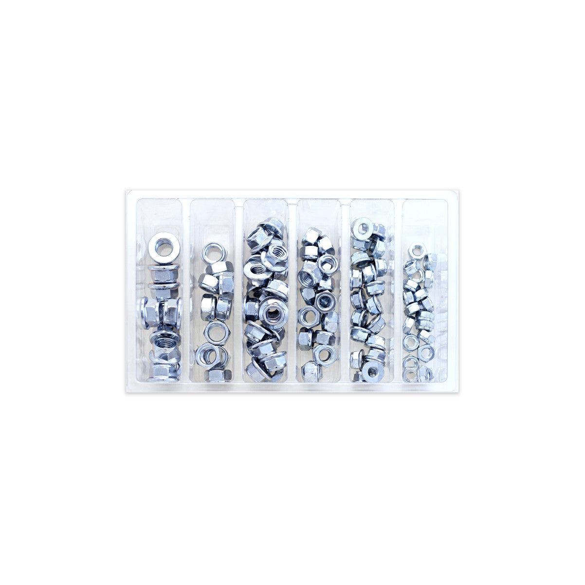 HEX FUJI-LOCK NUT ASSORTMENT 100 PIECE KIT - 021-20000