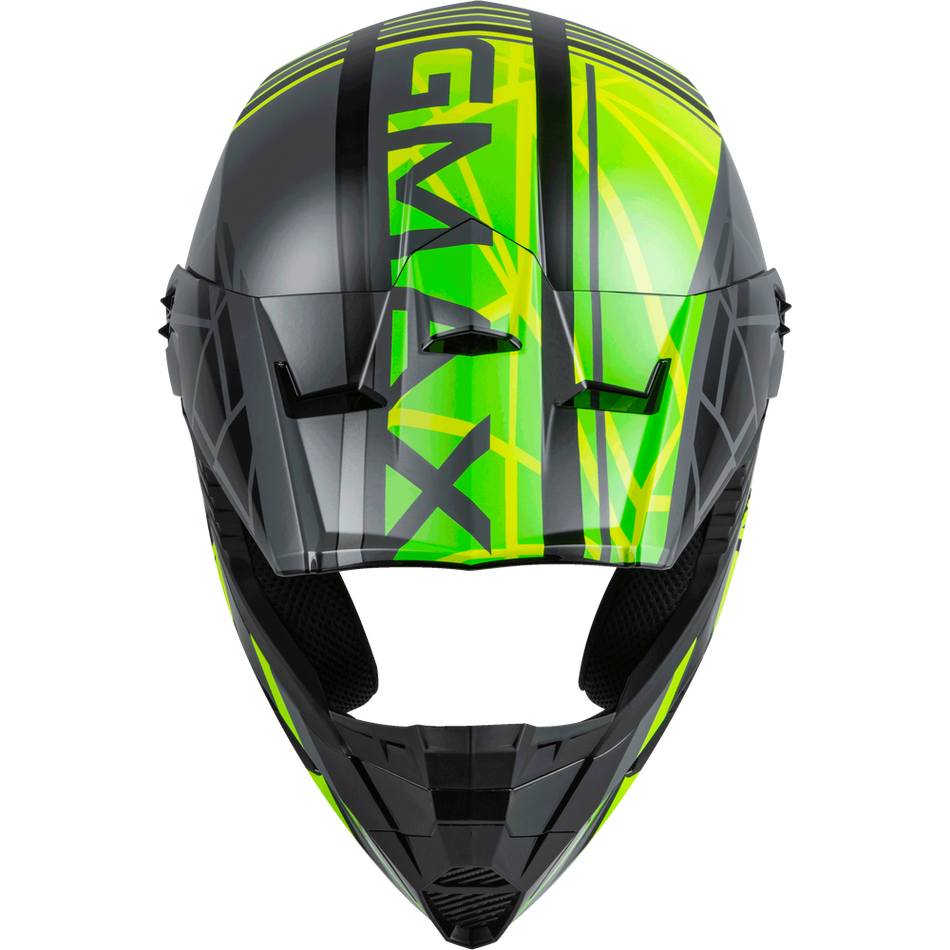 GMAX MX-46 Off-Road Mega Helmet Black/Hi-Vis/Grey