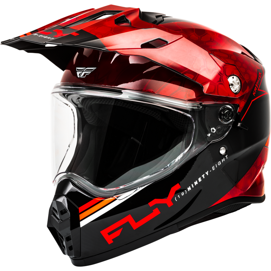 Fly Racing Trekker Kryptek Conceal Helmet Red/Black