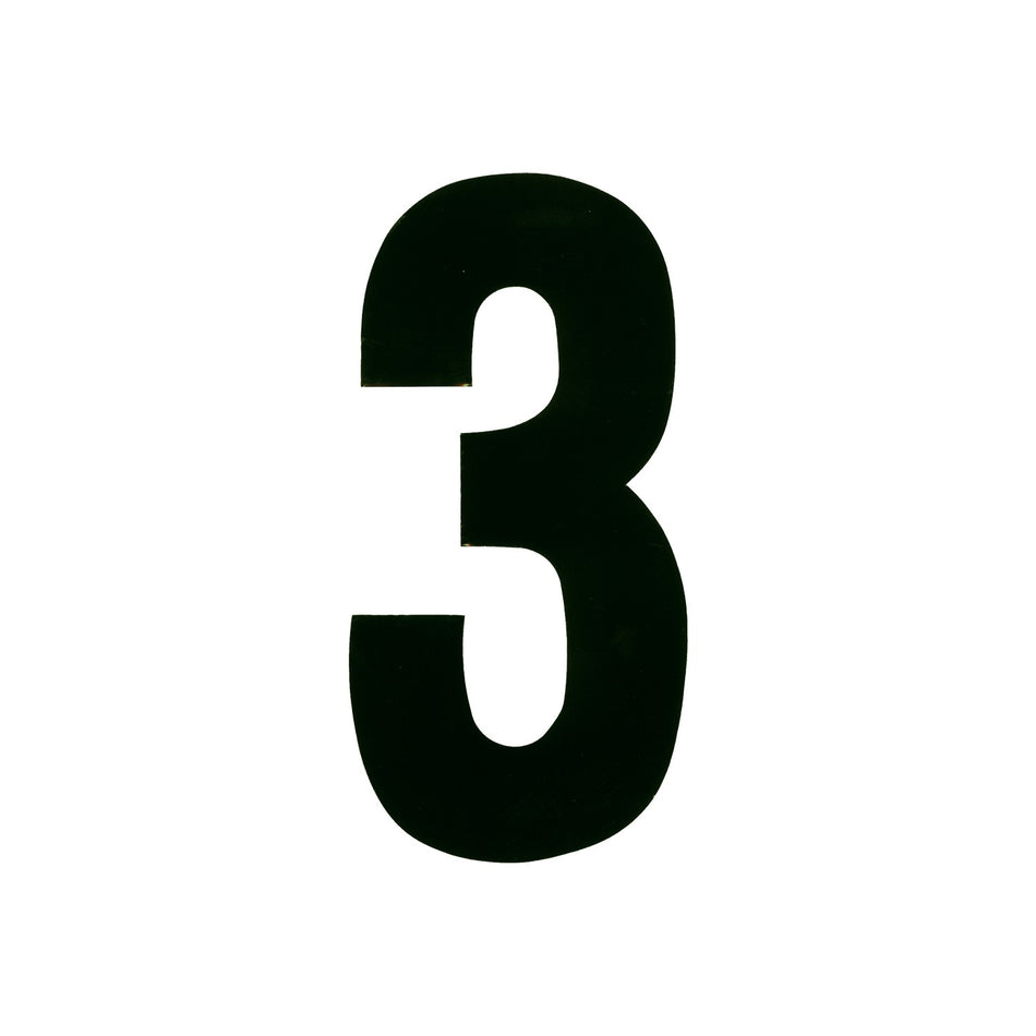 #3 4" BLACK EXTREME DIGITS 3/PK - 09-6233