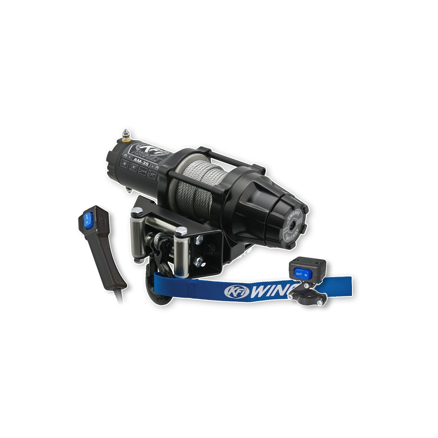 3500LB STEEL CABLE ASSUALT SERIES WINCH - 10-0219