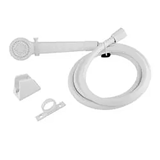 Dura Faucet RV Shower Head Hose Kit, White - 10-0842