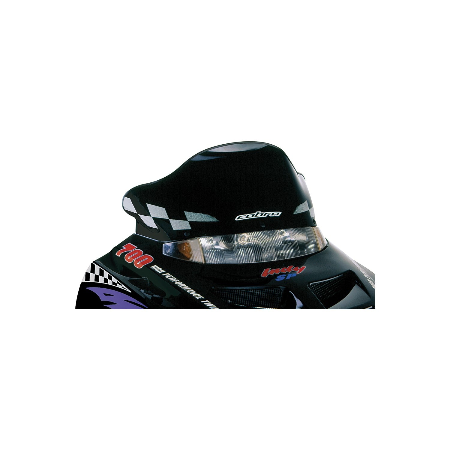 COBRA W/S LOW BLACK/WHT 10" POL GEN II - 10-1082