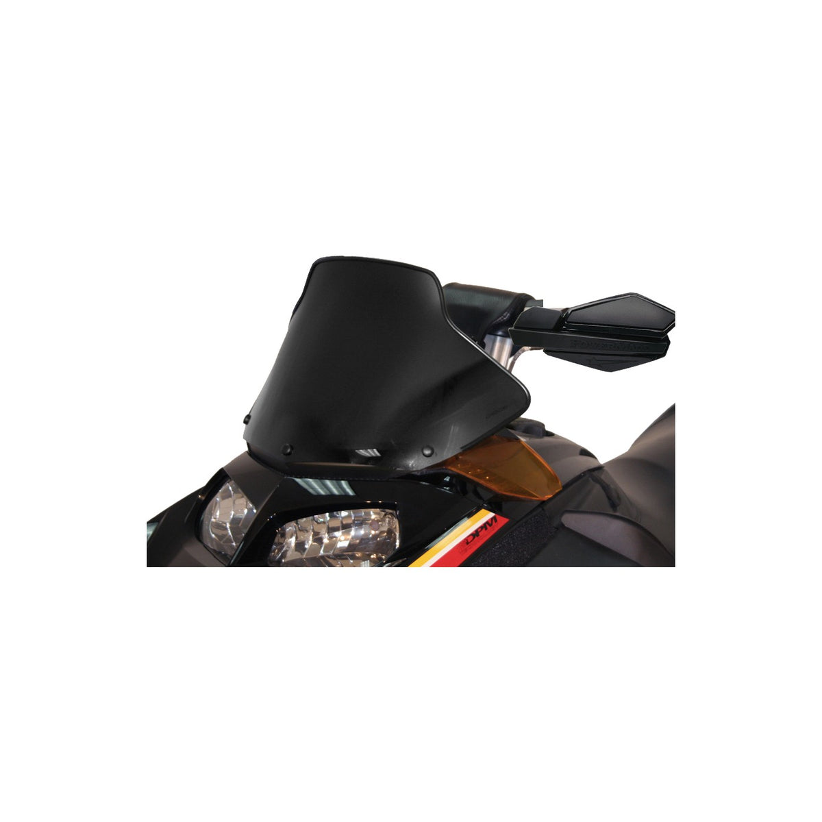 COBRA W/S MID MATTE BLK 11" S-D REV HOOD MTD FLYSCREEN - 10-13033