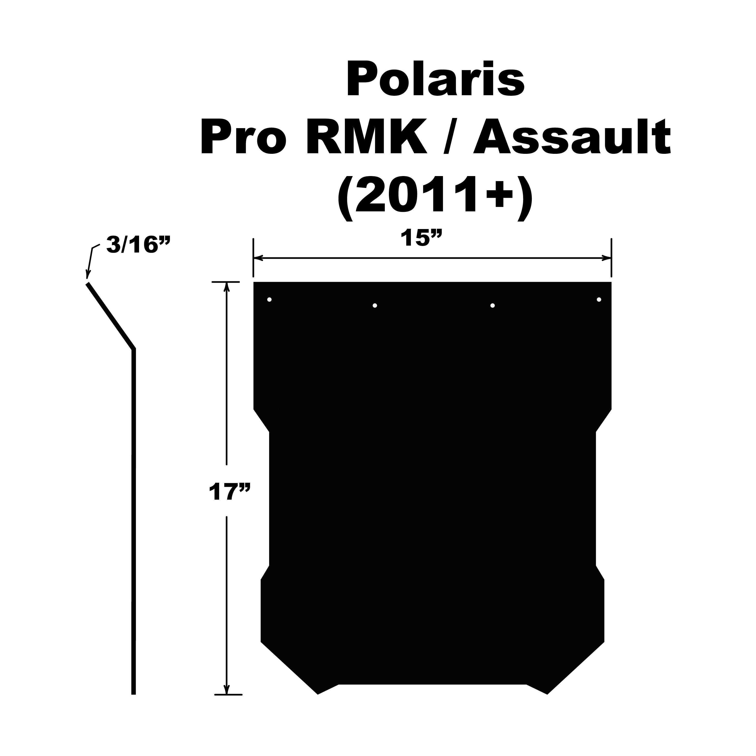 SNOWFLAP  POLARIS PRO RMK/ASSAULT/AXYS 2011+ - 10-15021