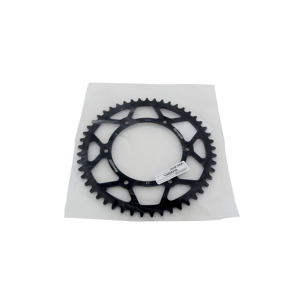 REAR SPROCKET STEEL 49T-520 BLK YAM - 106-24549-3