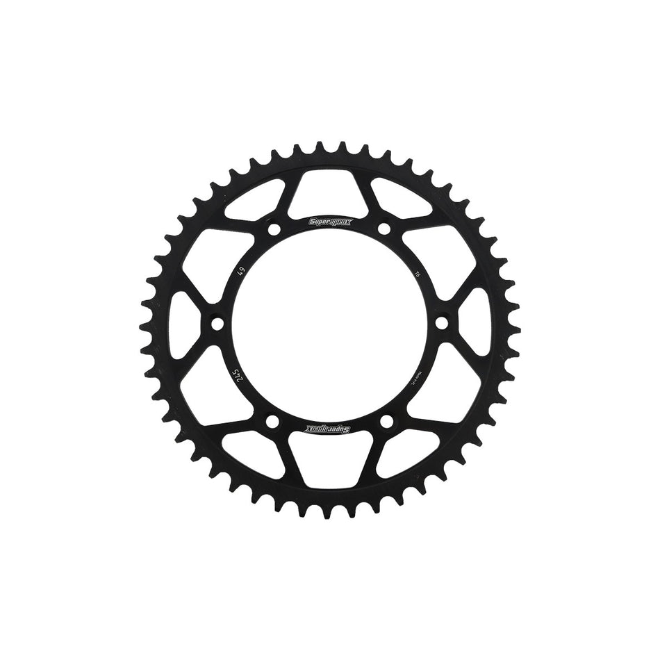 REAR SPROCKET STEEL 49T-520 BLK YAM - 106-24549