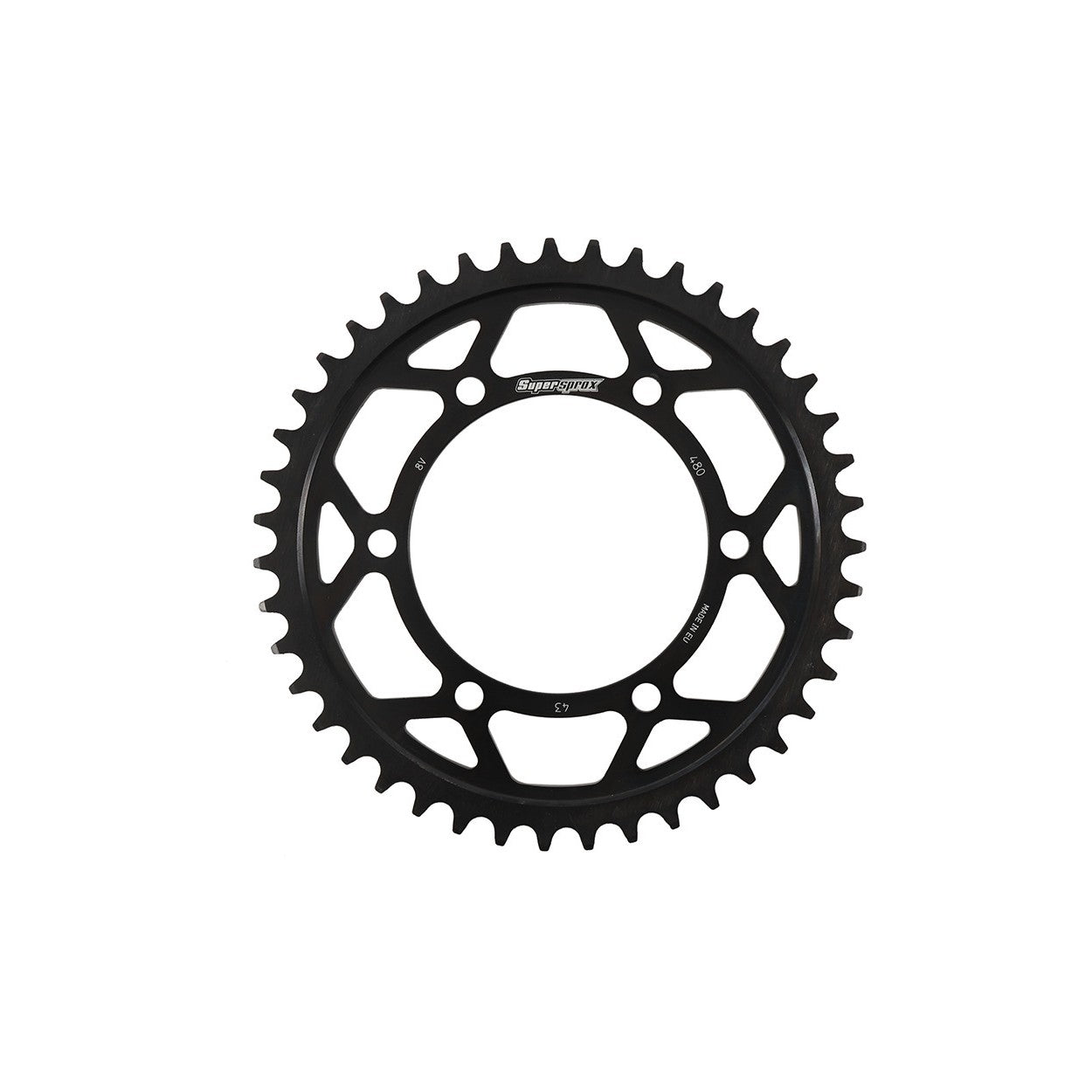 REAR EDGE SPROCKET STEEL 43T-525 BLK SUZ/YAM - 109-48043