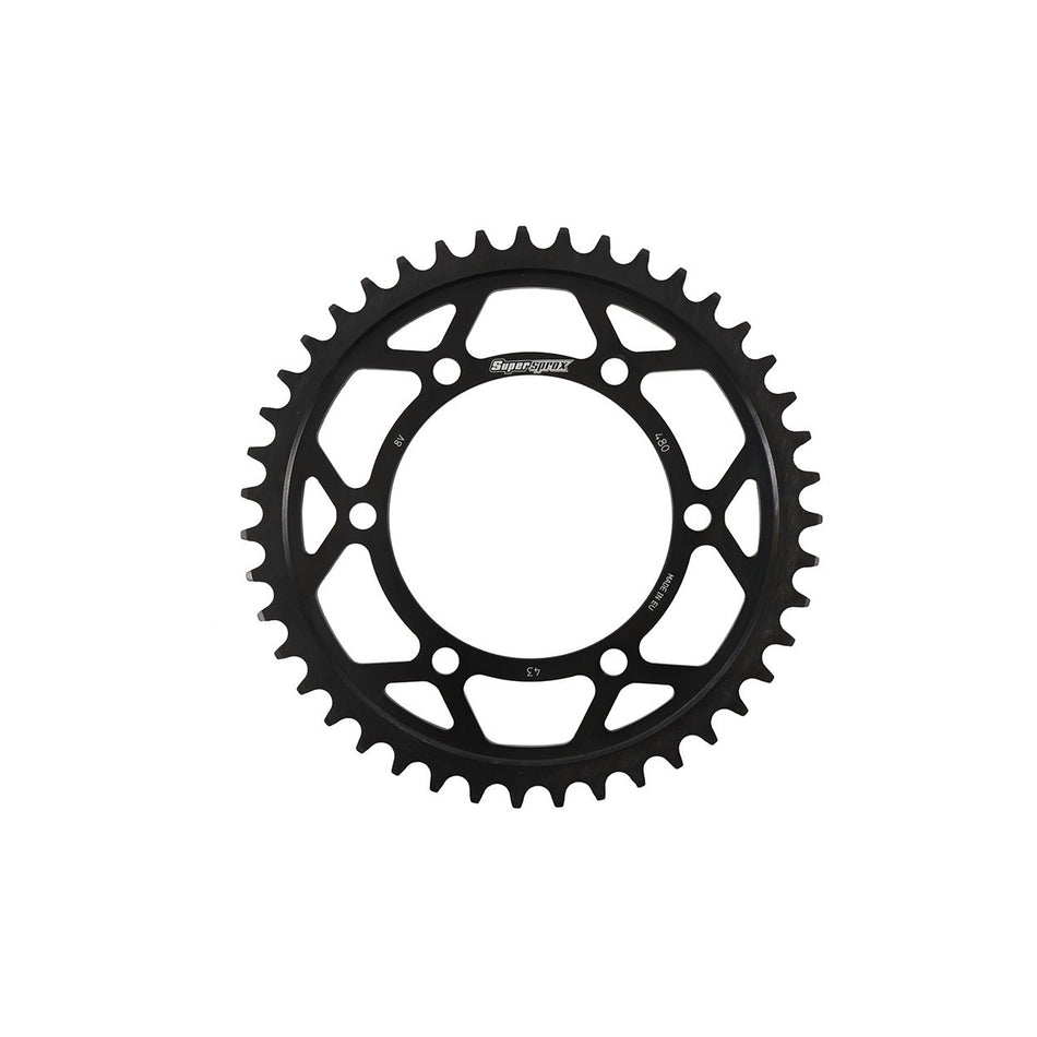 REAR EDGE SPROCKET STEEL 43T-525 BLK SUZ/YAM - 109-48043