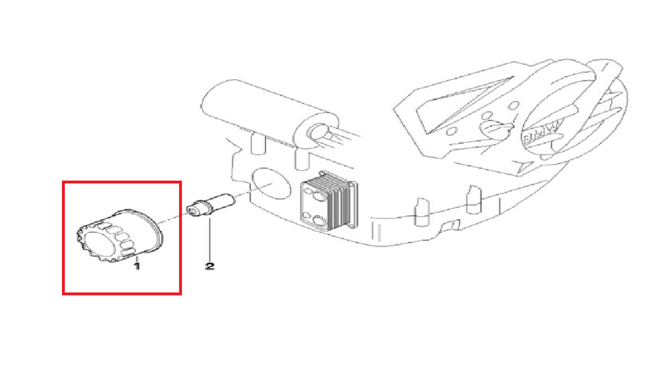 BMW OIL FILTER, BLACK F650GS to F800ST -11428409567