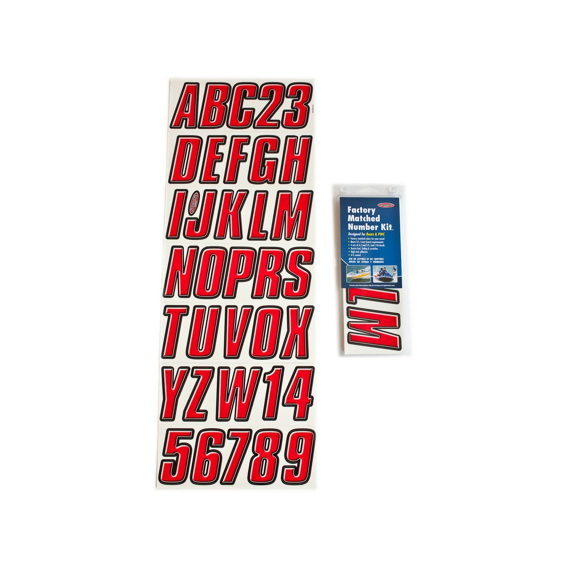 SERIES 800 REGISTRATION KIT RED/BLACK - 11-6222-1