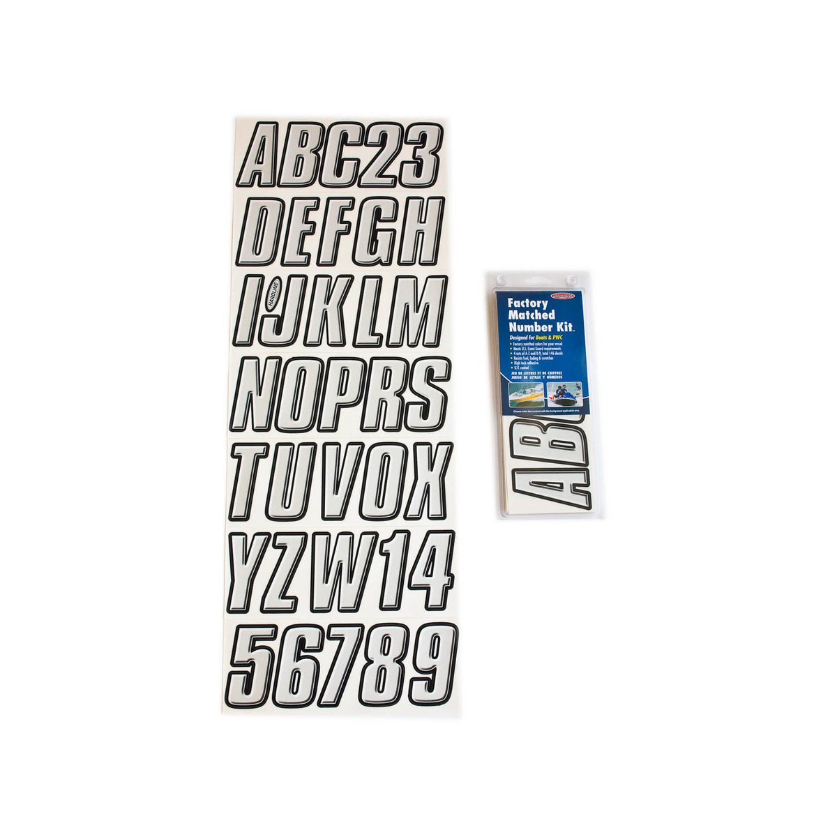 SERIES 800 REGISTRATION KIT SILVER/BLACK - 11-6223-1