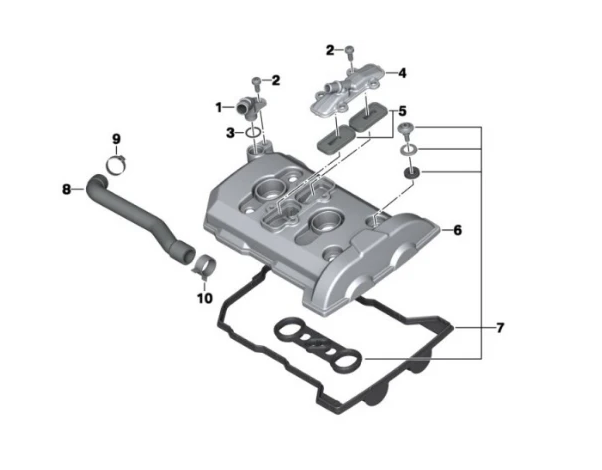 BMW Gasket set, cylinder head cover  - 11128520621