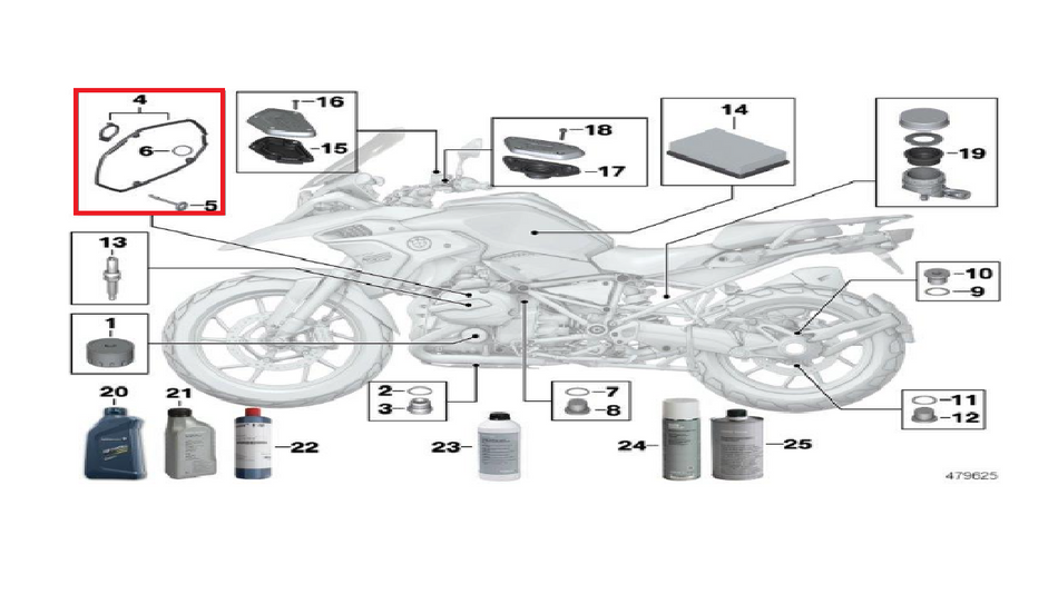 SET OF GASKETS - 11129899381