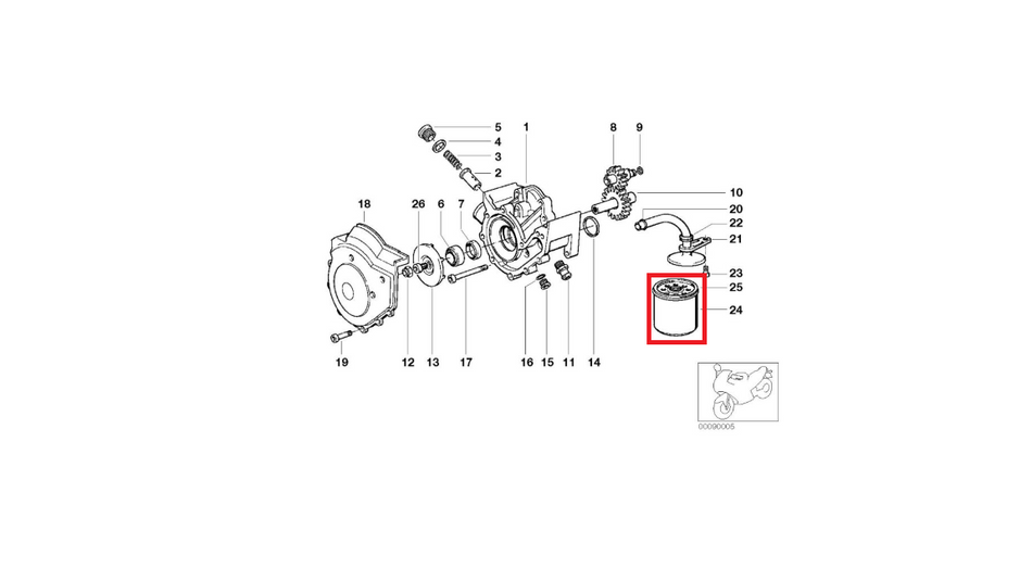 BMW OIL FILTER - 11421460845