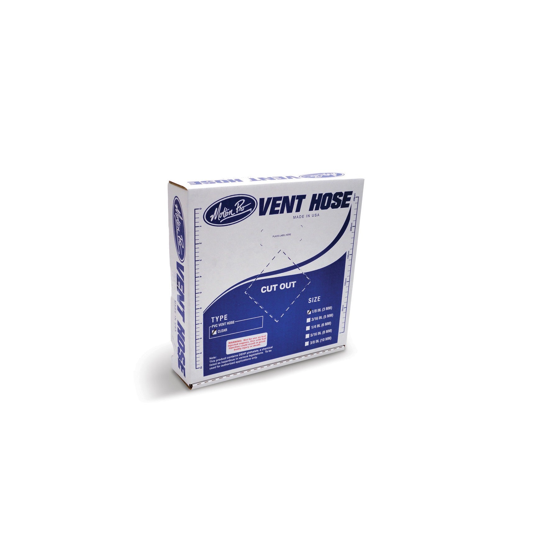 CLEAR VINYL VENT LINE 1/8"X25' - 12-0000