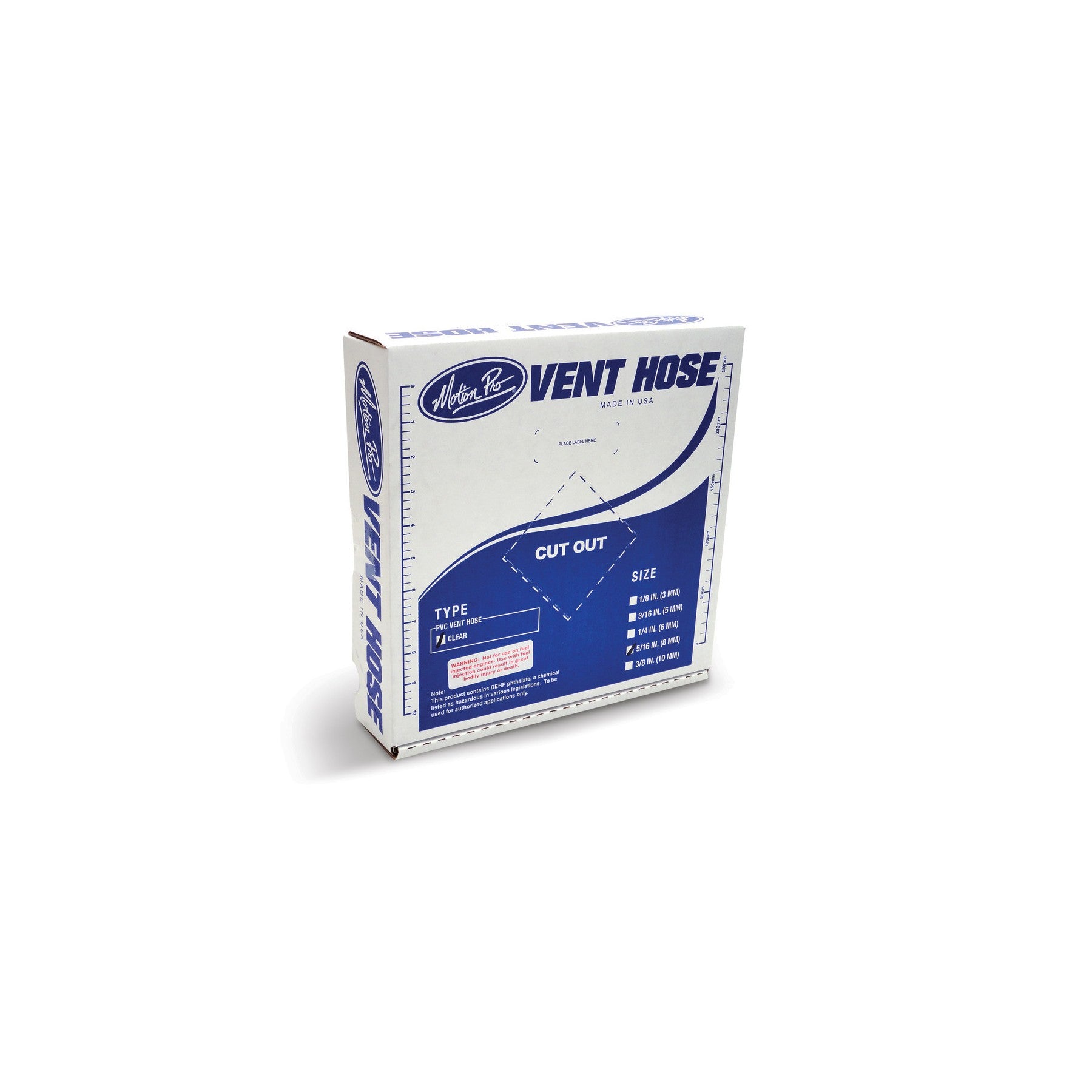 CLEAR VINYL VENT LINE 5/16"X25' - 12-0003