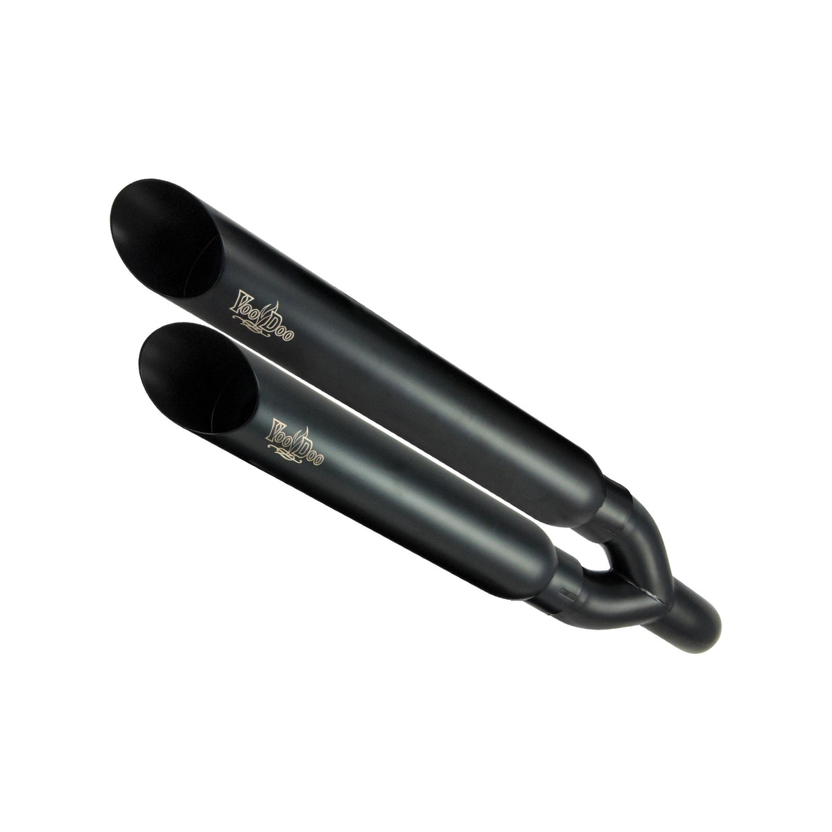 SHORTY SLIP-ON EXHAUST BLACK - 12-8202BK