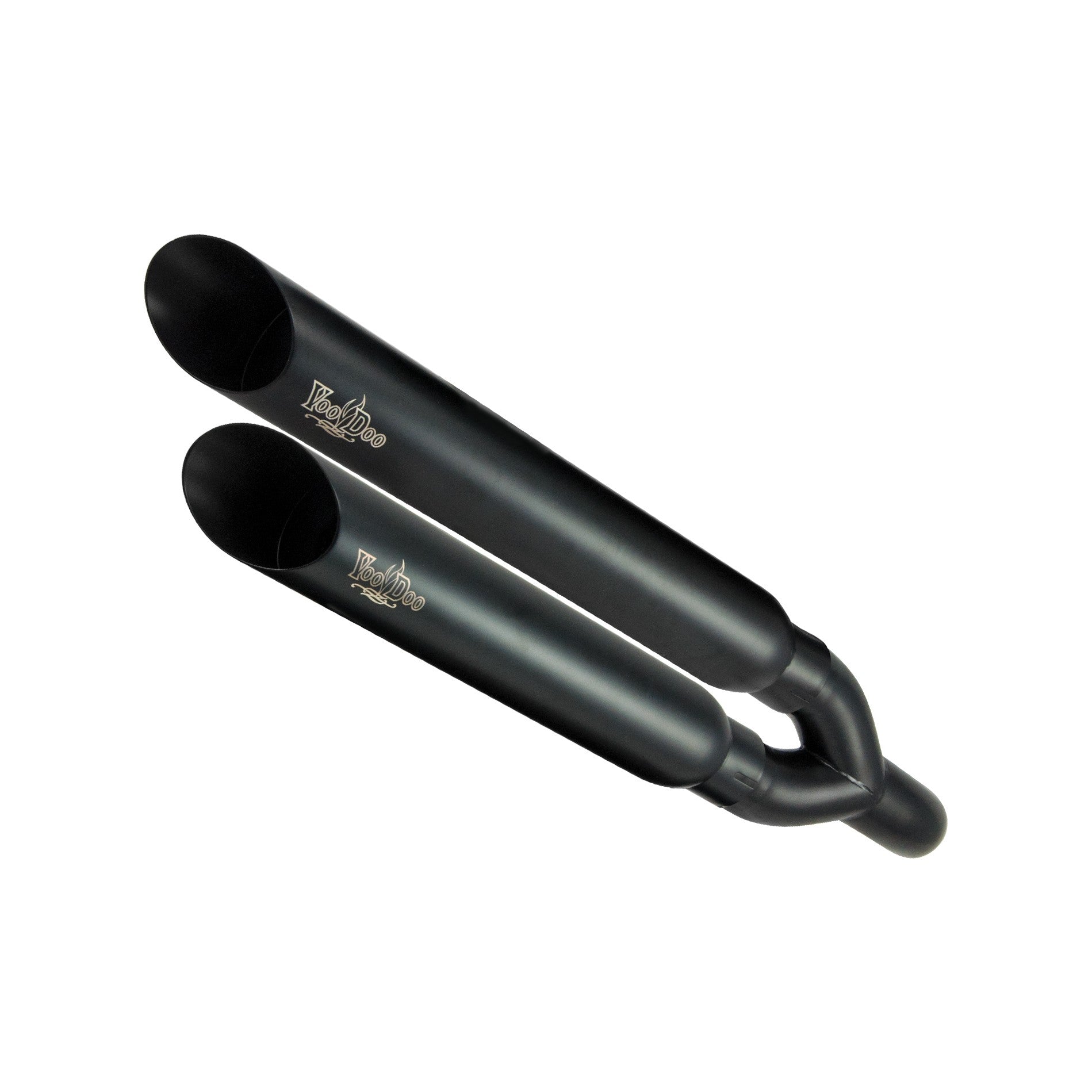 SHORTY SLIP-ON EXHAUST BLACK - 12-8202BK
