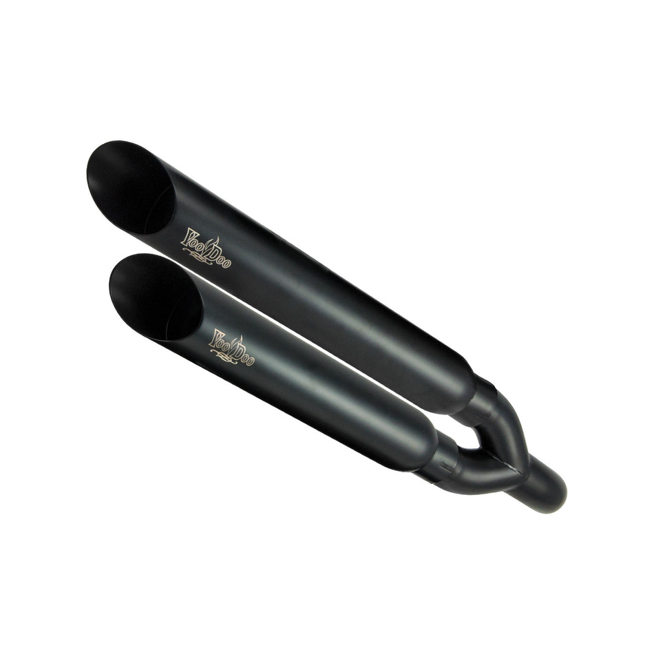 SHORTY SLIP-ON EXHAUST BLACK - 12-8202BK