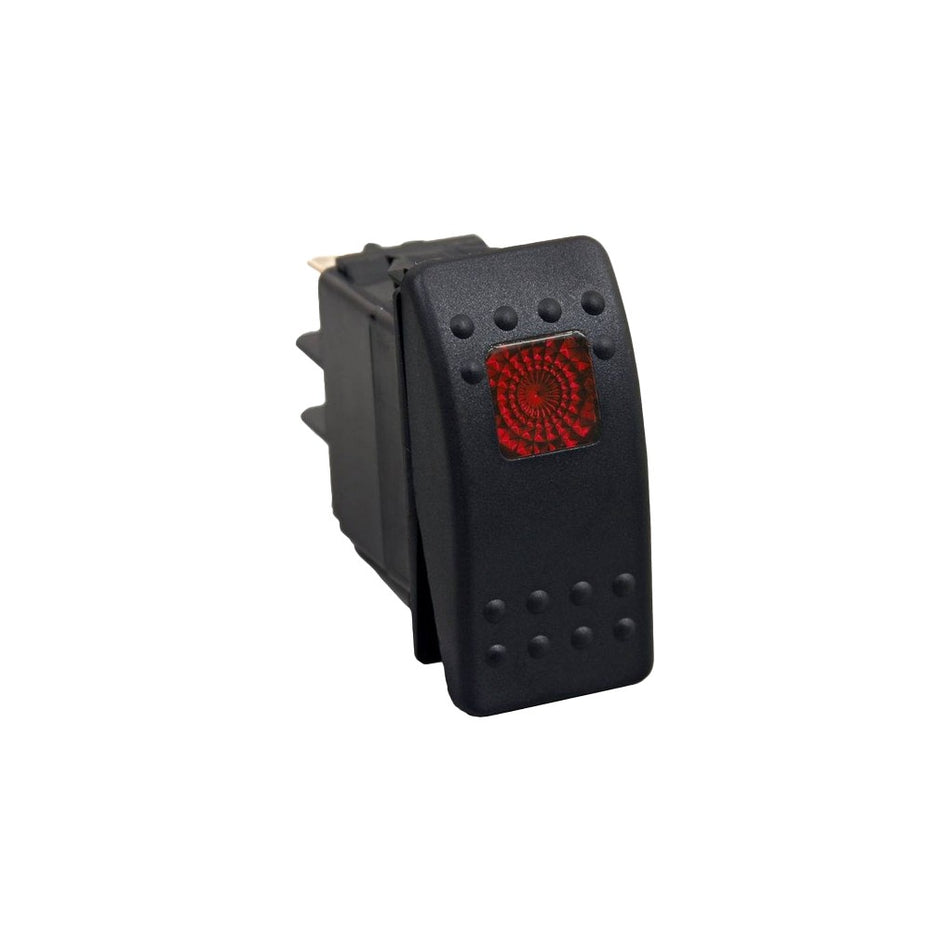 LIGHTED ROCKER SWITCH RED - 12-8602