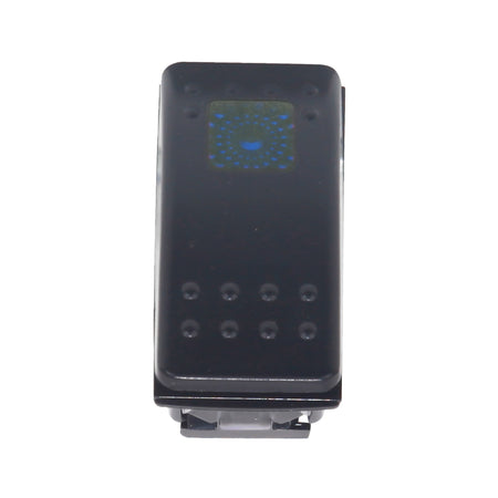 LIGHTED ROCKER SWITCH BLUE - 12-8603-1