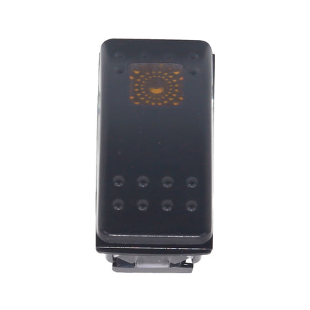 LIGHTED ROCKER SWITCH AMBER - 12-8604-1