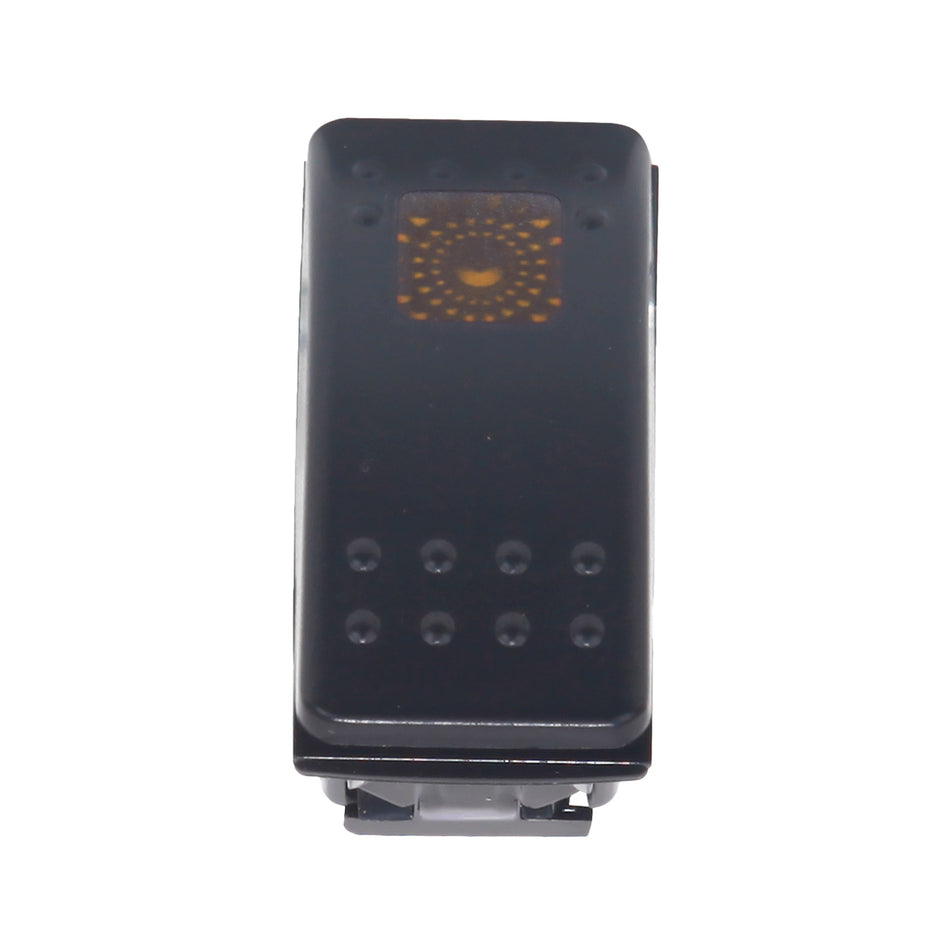 LIGHTED ROCKER SWITCH AMBER - 12-8604-1