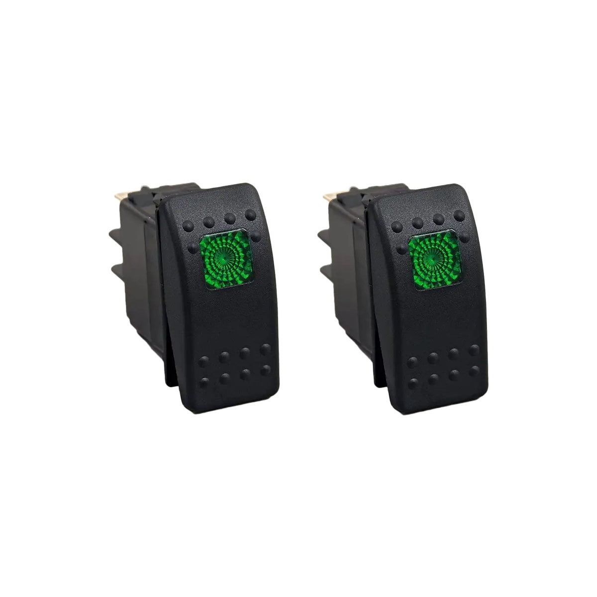 LIGHTED ROCKER SWITCH GREEN - 12-8605-1