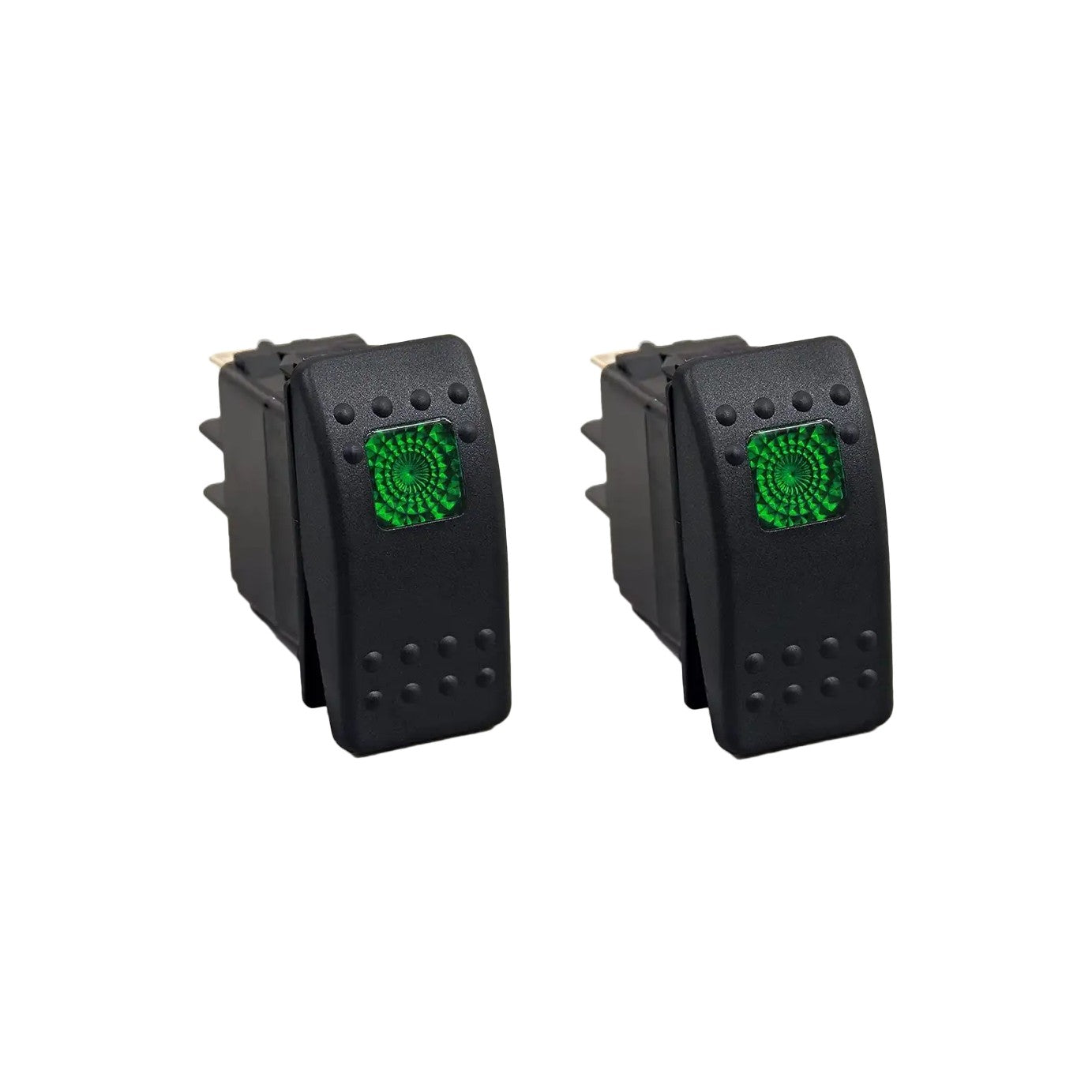 LIGHTED ROCKER SWITCH GREEN - 12-8605-1