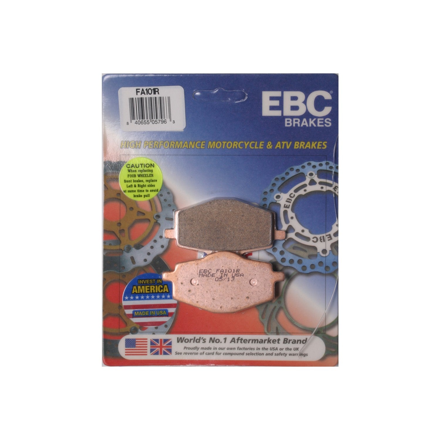 BRAKE PADS FA101R SINTERED R SERIES - 15-101R