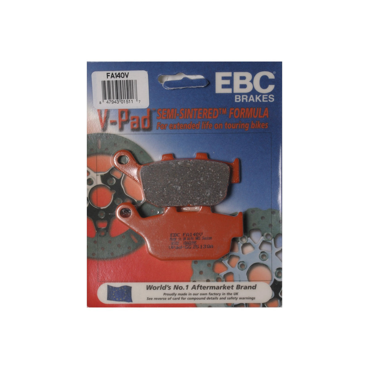 BRAKE PADS V-SERIES - 15-140V
