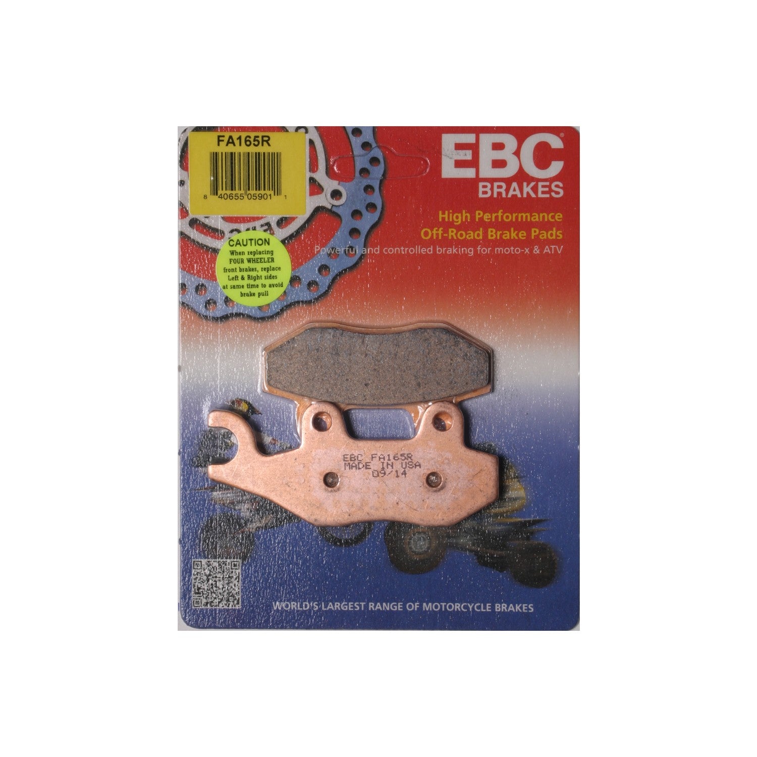 BRAKE PADS - 15-165R