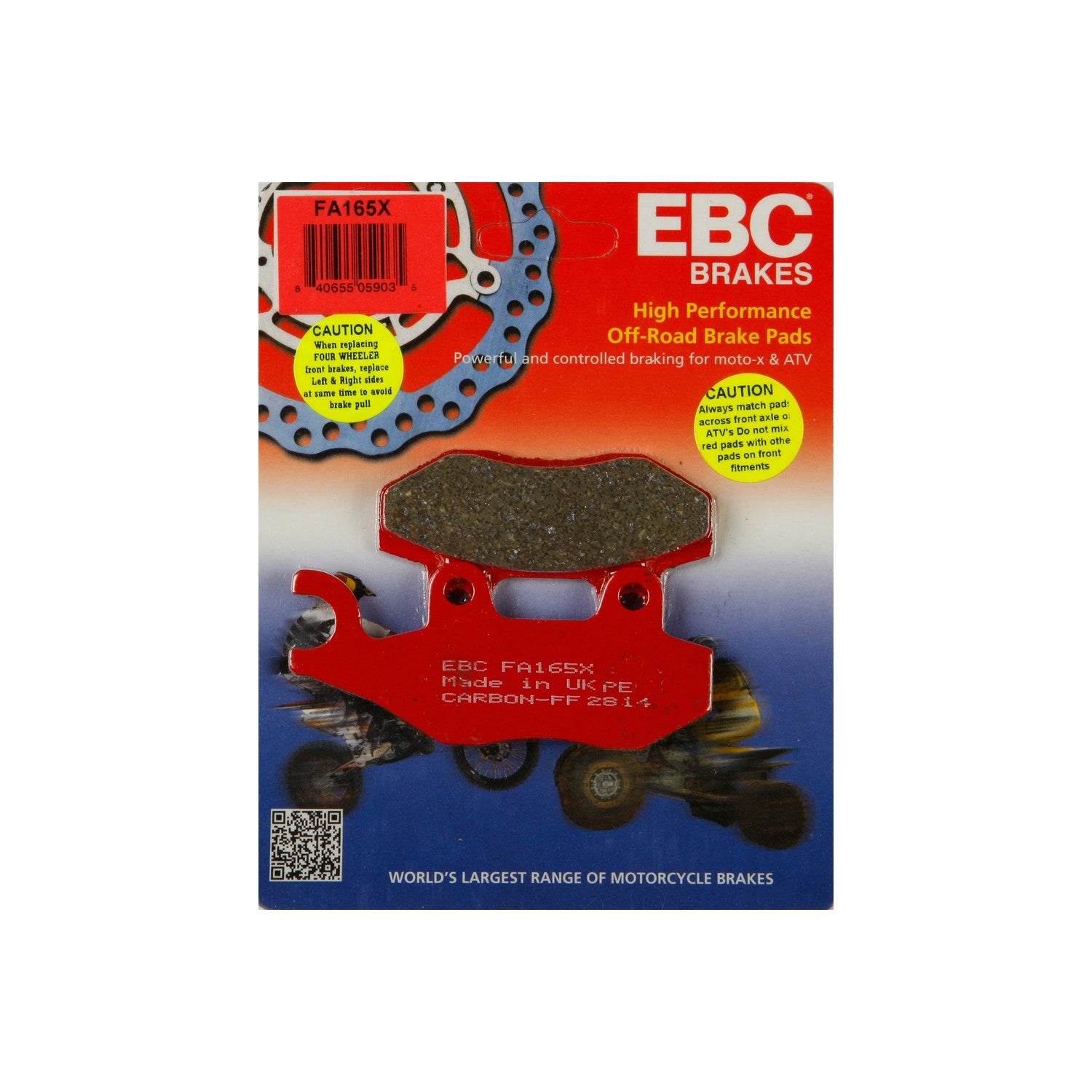 BRAKE PADS - 15-165X