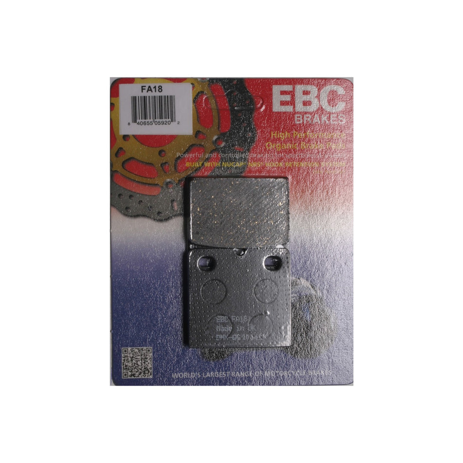 BRAKE PADS FA18 ORGANIC - 15-18