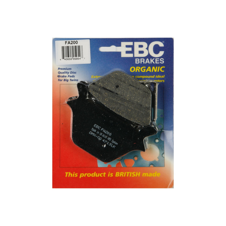 BRAKE PADS FA200 ORGANIC - 15-200