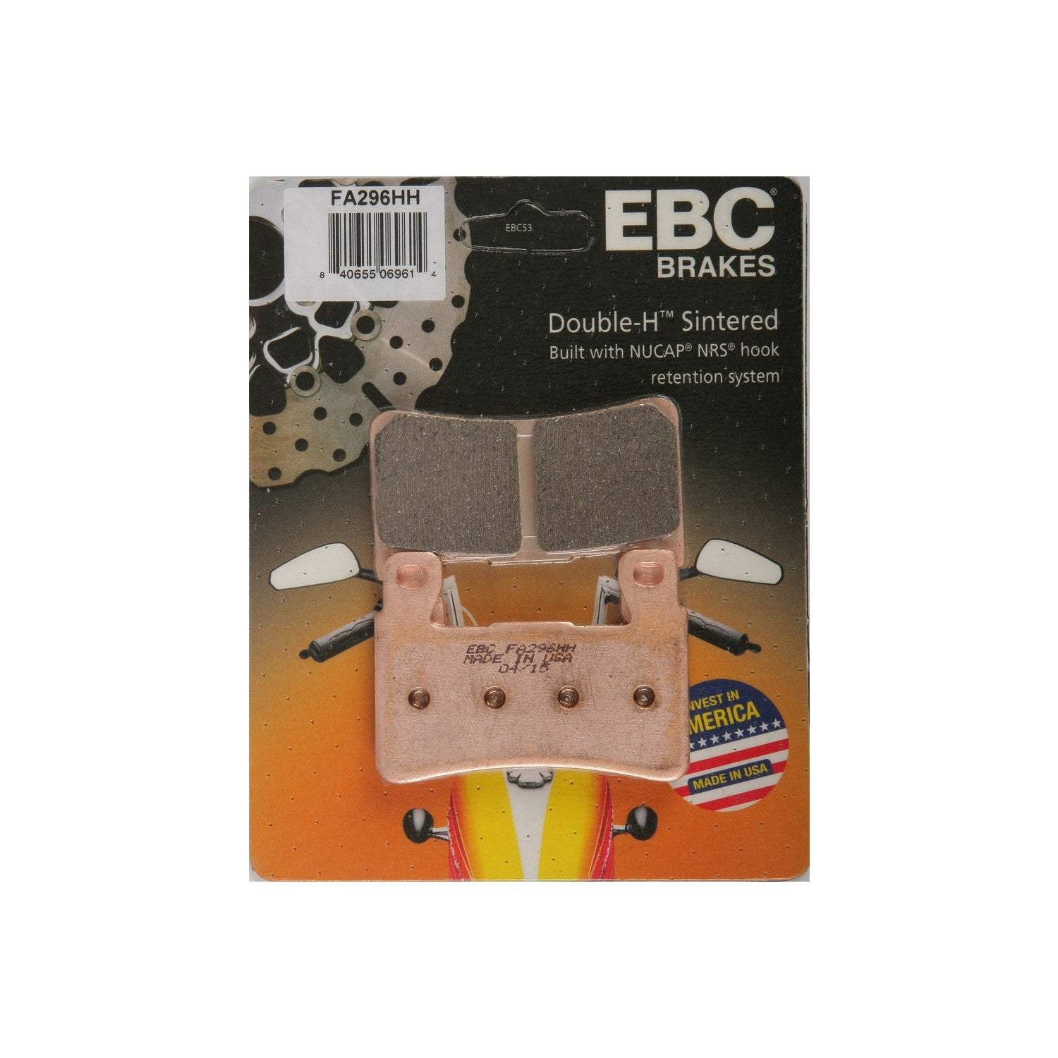 BRAKE PADS FA269HH DOUBLE-H SINTERED - 15-296H