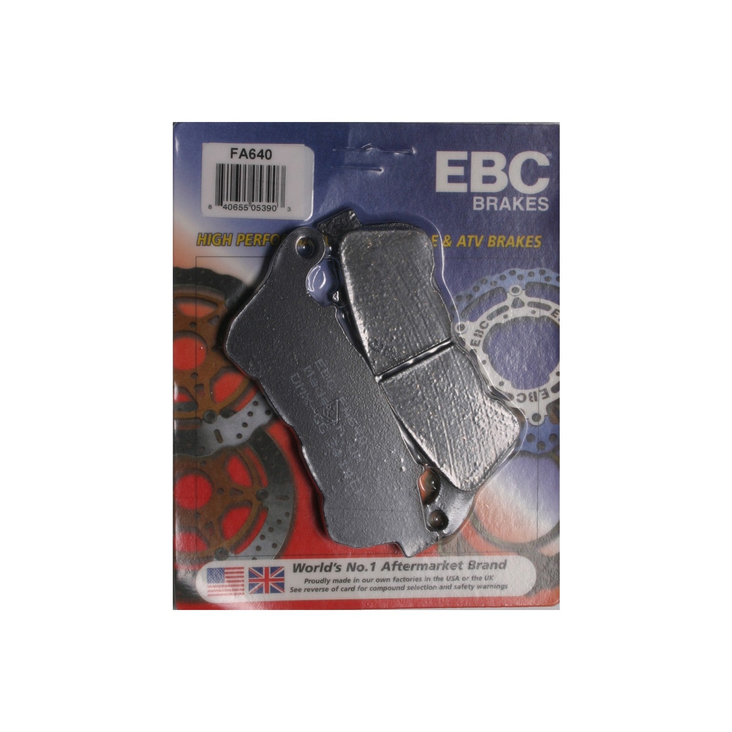BRAKE PAD FA640 ORGANIC - 15-640