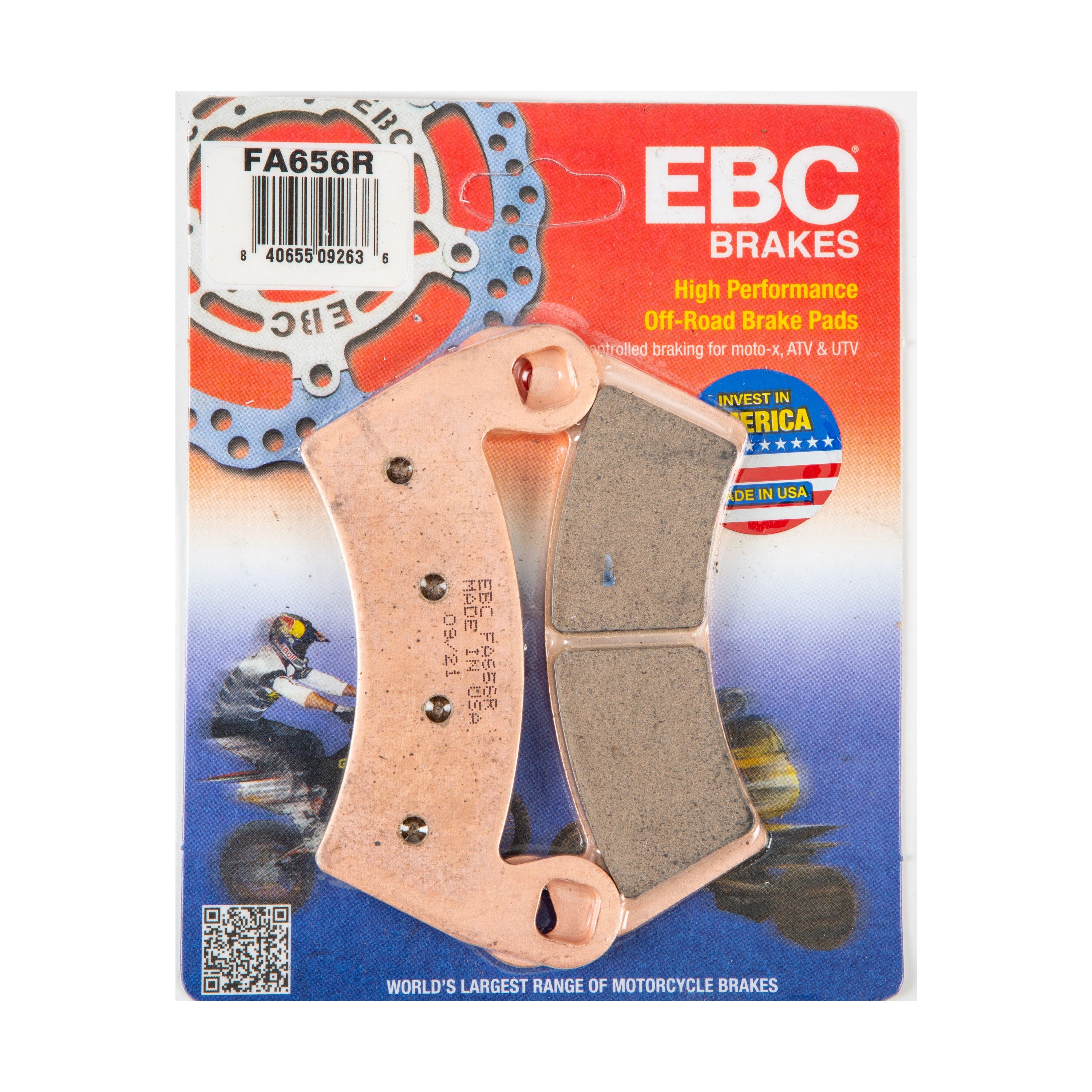 BRAKE PADS FA656R SINTERED R SERIES - 15-656R