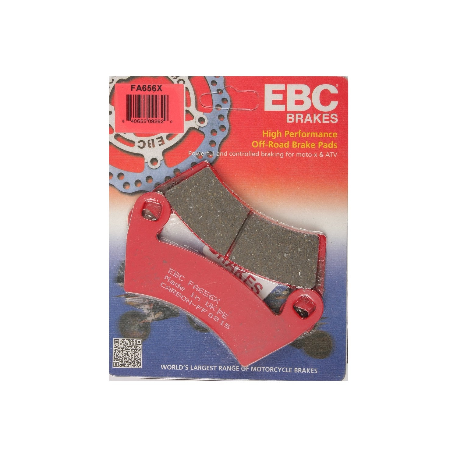 BRAKE PADS FA656X CARBON X SERIES - 15-656X