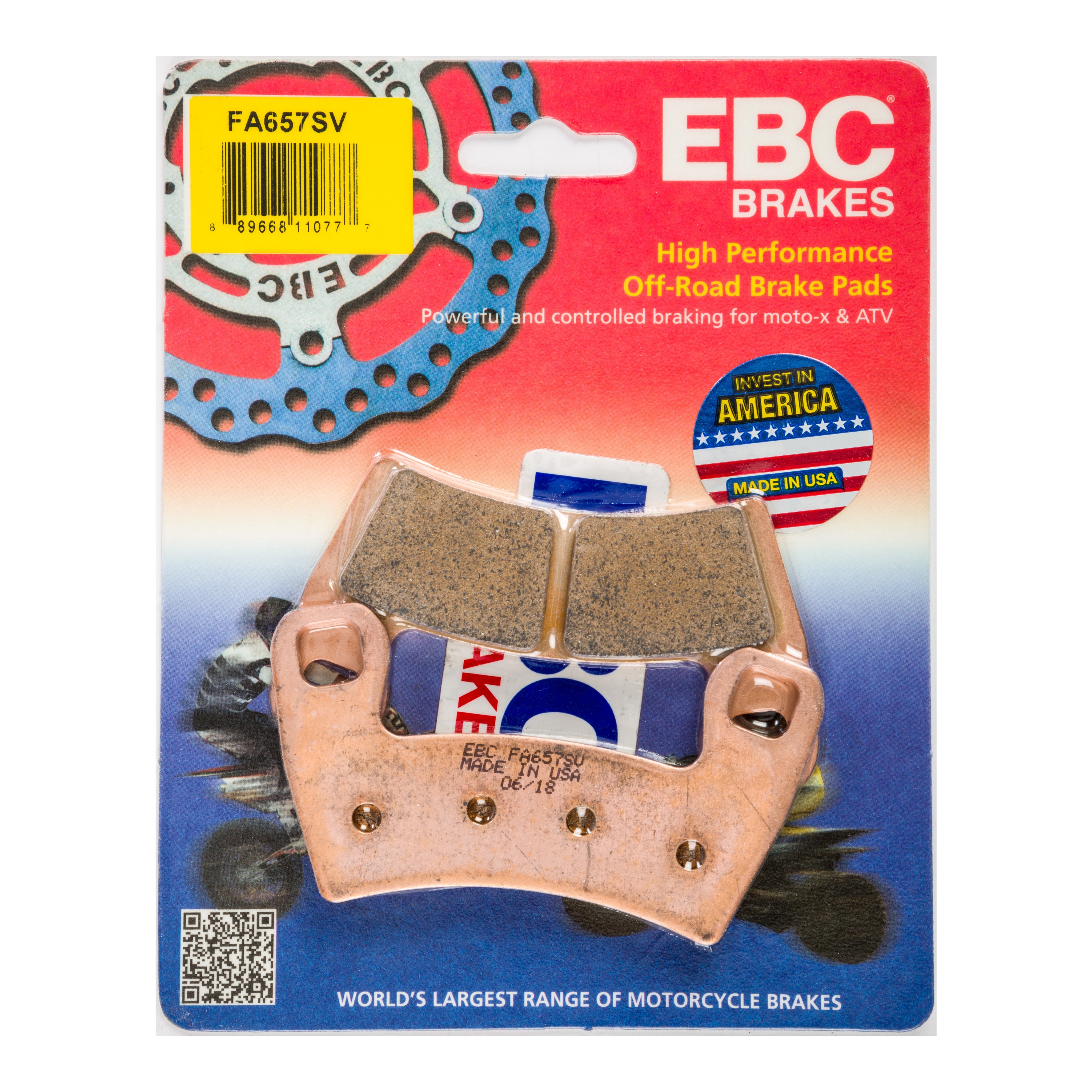 657s EBC BRAKE PADS FA657SV SEVERE DUTY SV SERIES - 15-657S – DDRV.com