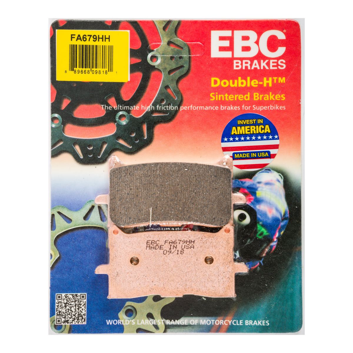 BRAKE PADS FA679HH DOUBLE-H SINTERED - 15-679H