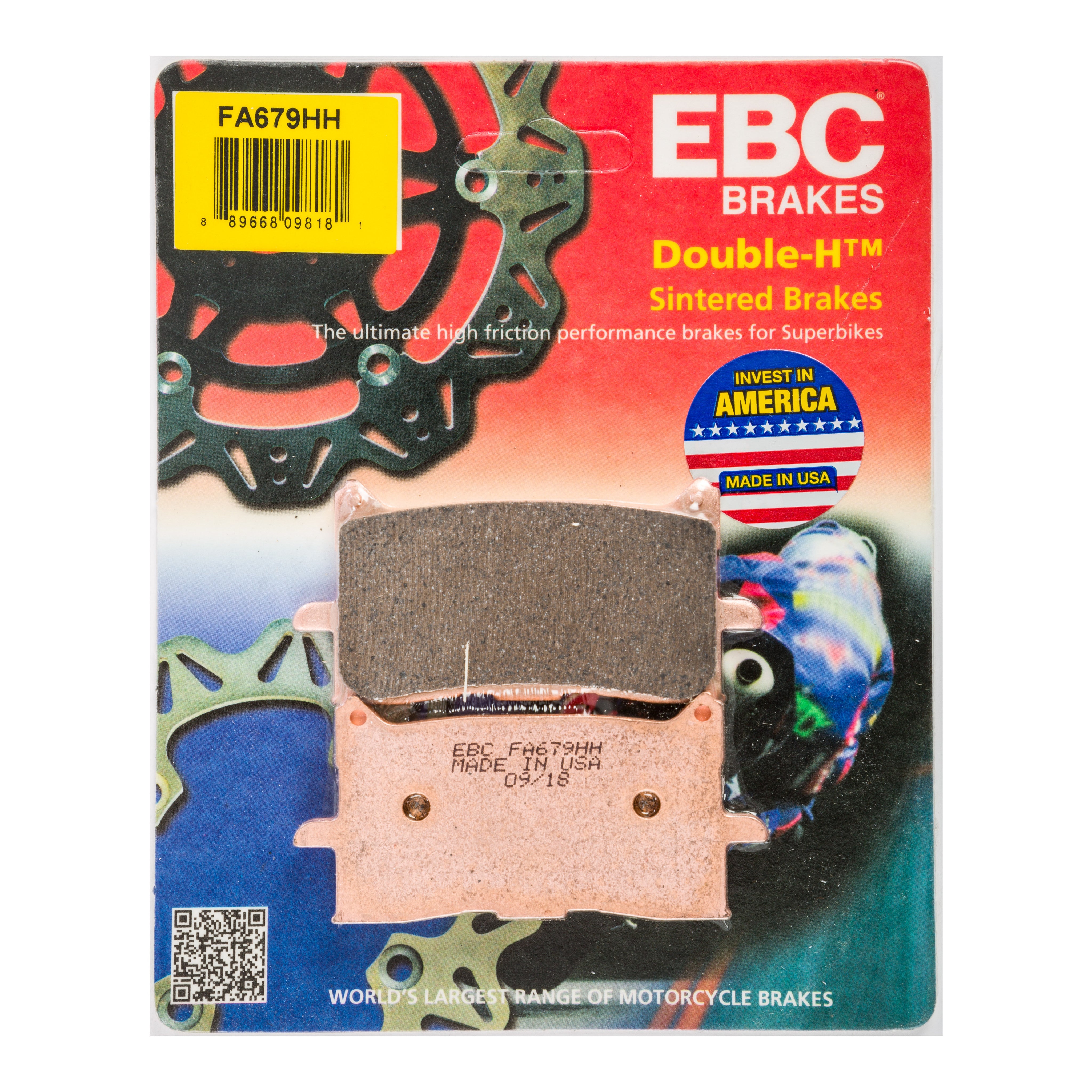 BRAKE PADS FA679HH DOUBLE-H SINTERED - 15-679H