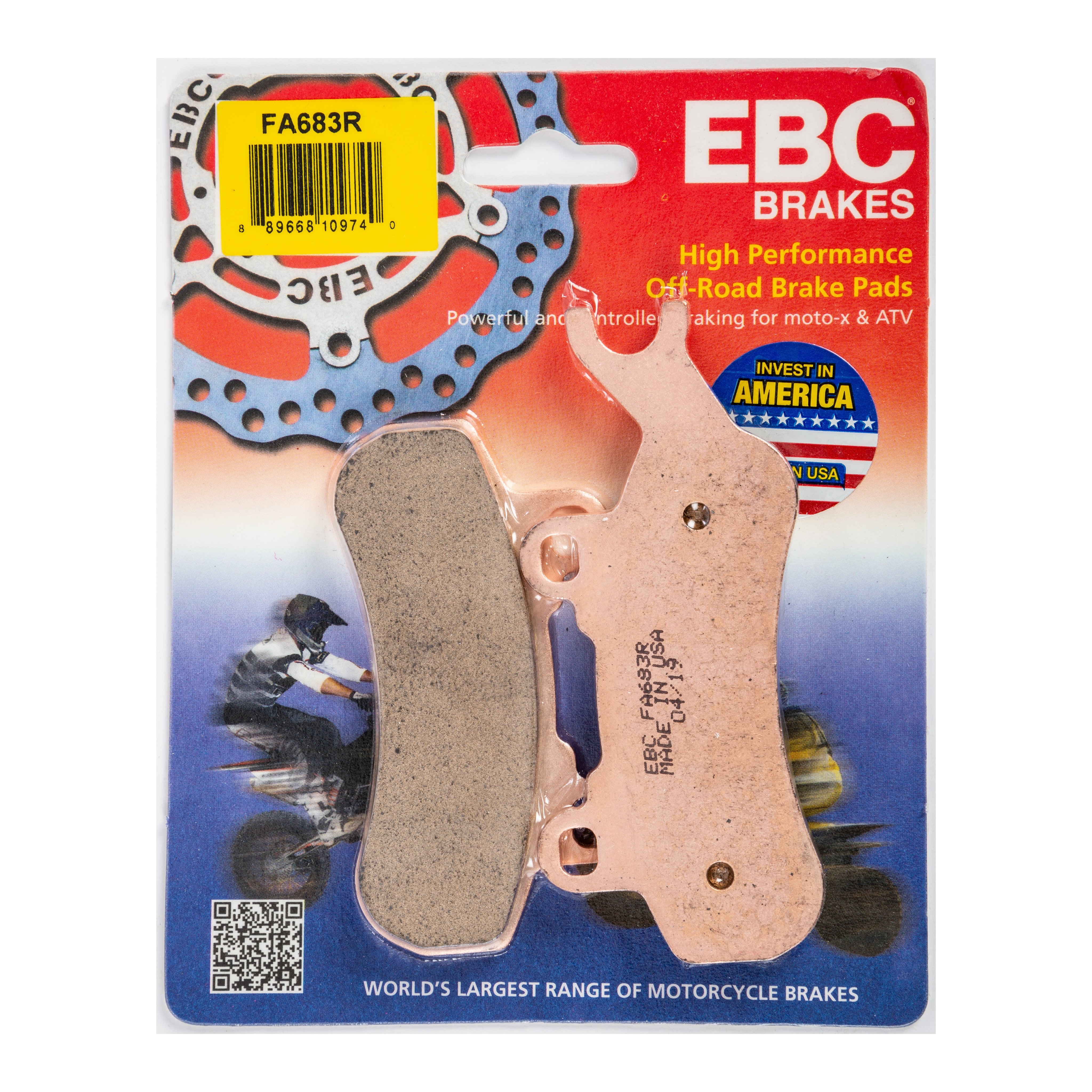 BRAKE PADS FA683R SINTERED R SERIES - 15-683R